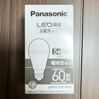 Panasonic LDA7LGEW LED電球 E26口金 60形相当 電球色相当 広配光タイプ 810ルーメン パナソニック