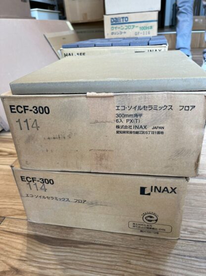 INAX 床タイル エコ・ソイルセラミックス フロア 土間 ECF-300 114 300mm角平 1箱6枚入 内装 屋内 壁 タイル リクシル LIXIL