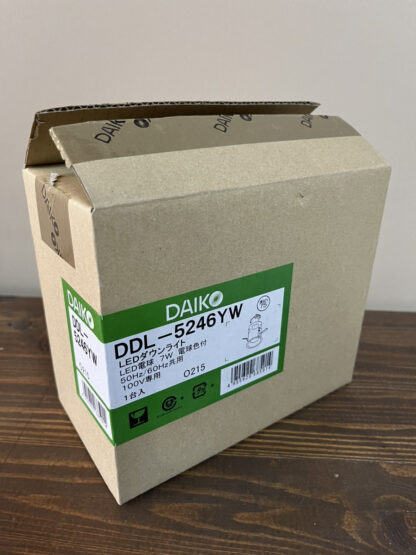 DAIKO 大光電機 LED ダウンライト DDL-5246YW LED電球付き 電球色 非調光タイプM形(一般形) 埋込穴Φ75