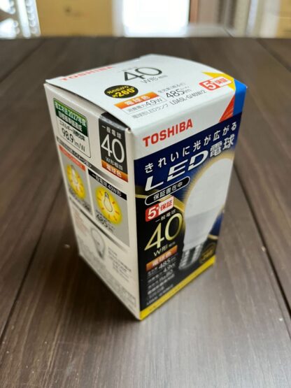 TOSHIBA LDA5LG40W2 LED電球 E26口金 40W形相当 電球色 485ルーメン 密閉形器具対応 東芝ライテック