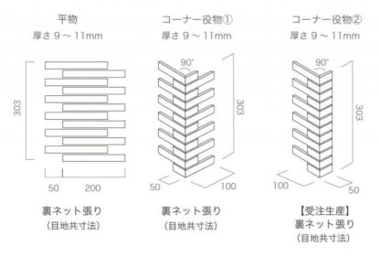 玉川窯業 壁タイル KARIST カリスト KST-205 90°曲がり 8尺分 外装 内装 役物 タイル ダークグレー